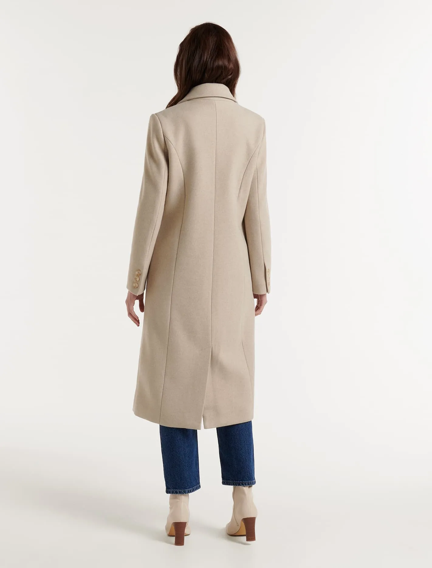 Bernie Single Breasted Longline Coat