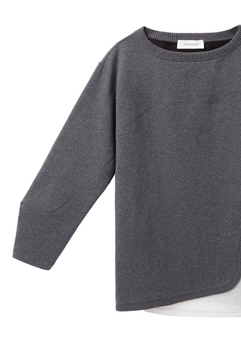 Bi Color Sweat Top