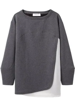 Bi Color Sweat Top