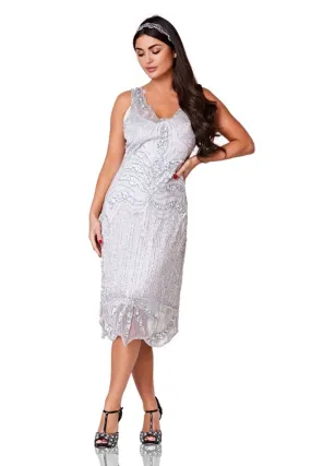 Chandelier Dress in Silver