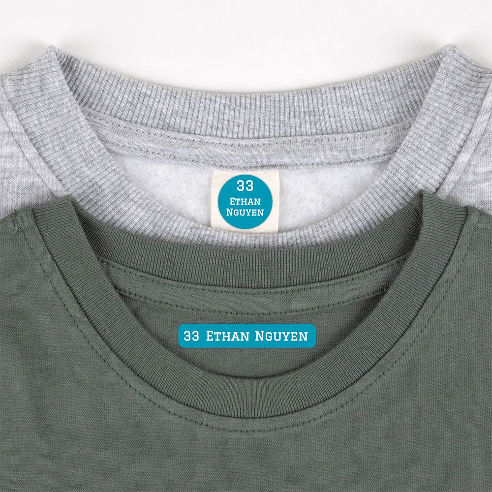 Jersey Camp Clothing Labels Pack