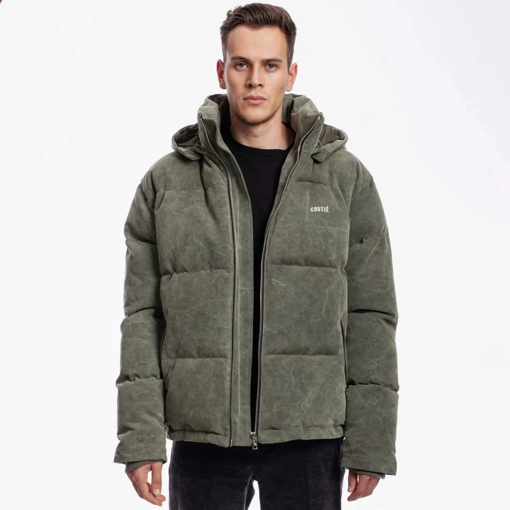Quilted Puffer Jacket V2 Washed Olive