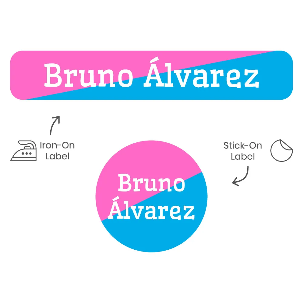 Two-tone Camp Clothing Labels Pack