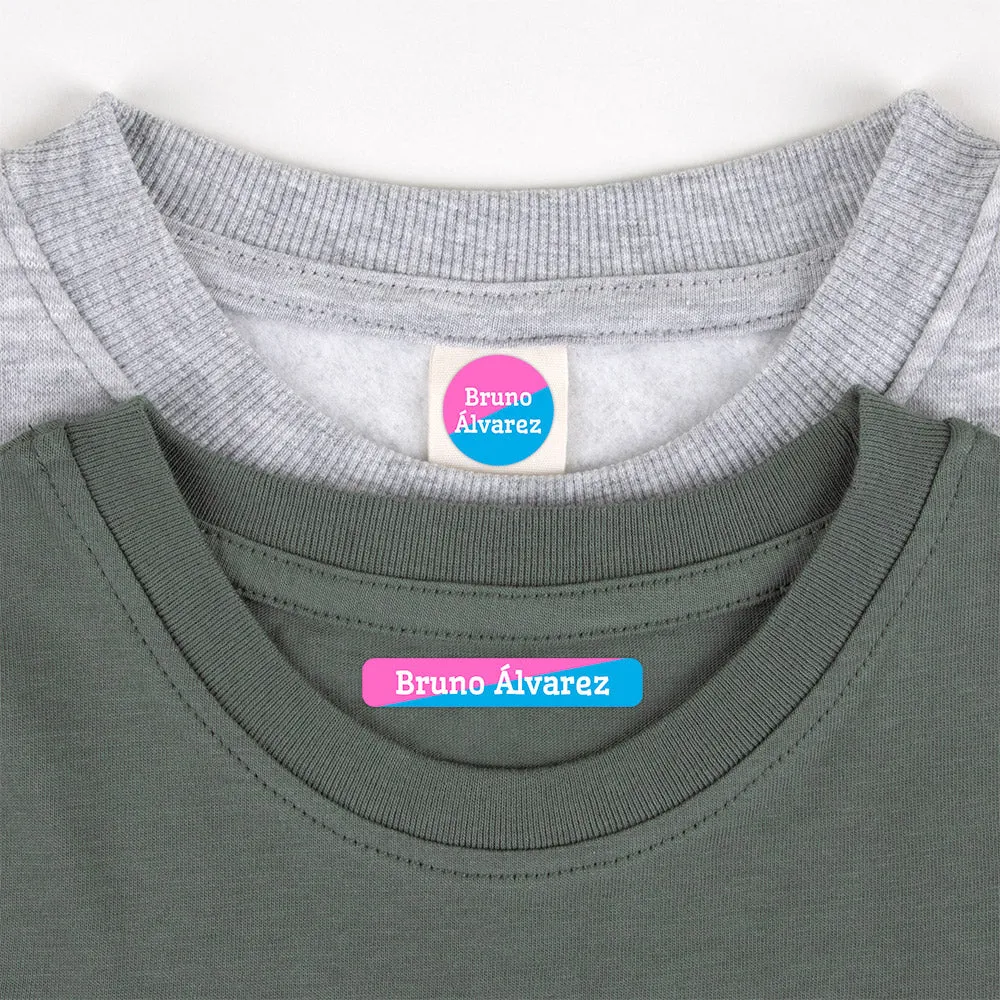 Two-tone Camp Clothing Labels Pack