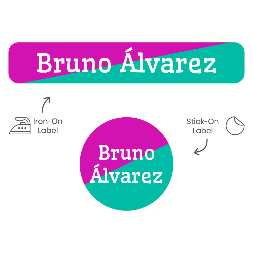 Two-tone Camp Clothing Labels Pack