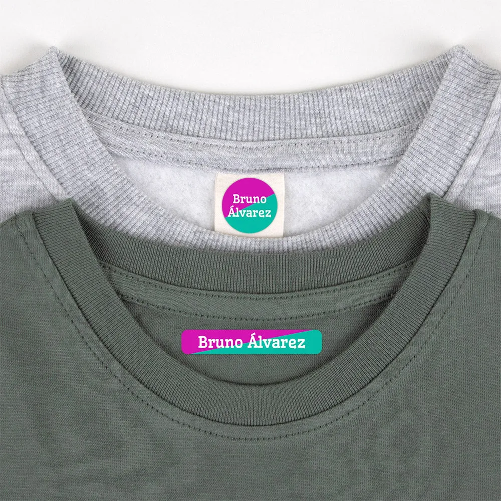 Two-tone Camp Clothing Labels Pack