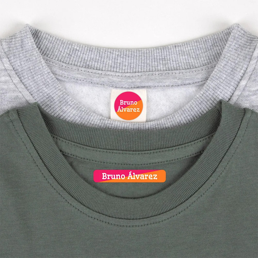 Two-tone Camp Clothing Labels Pack