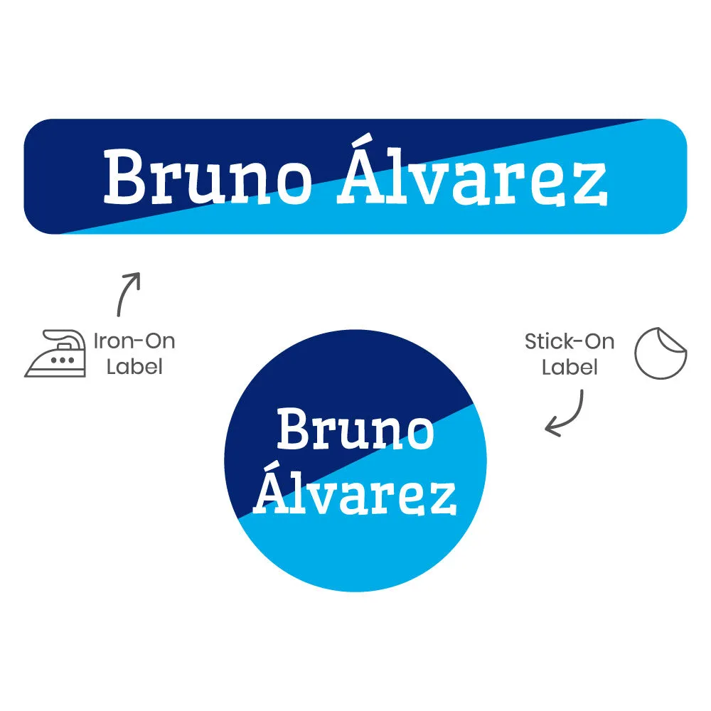 Two-tone Camp Clothing Labels Pack