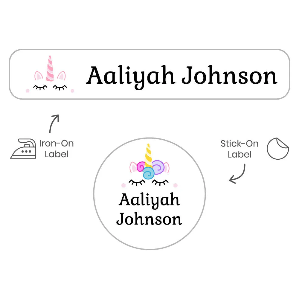 Unicorn Camp Clothing Labels Pack